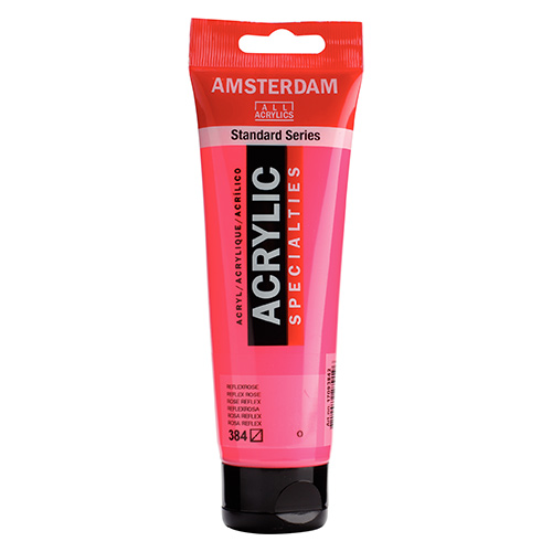 Royal Talens Amsterdam Acrylic Paint - (4.1oz/120ml) Reflex Rose