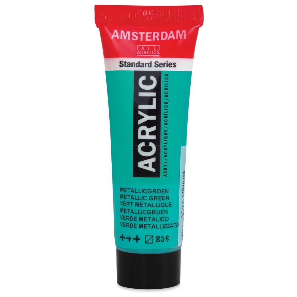 Royal Talens Amsterdam Acrylic Paint - (4.1oz/120ml) Metallic Green