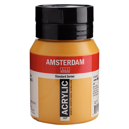 Royal Talens Amsterdam Acrylic Paint - (16.9oz/500ml) Yellow Ochre