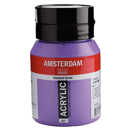 Royal Talens Amsterdam Acrylic Paint - (16.9oz/500ml) Ultramarine Violet