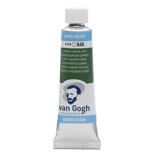 Royal Talens Van Gogh Water Colour - (.3oz/10ml) Hooker Green Deep