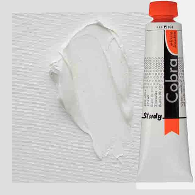 Royal Talens Cobra Study Water Mixable Oil Paint 40ml  Zinc White 104