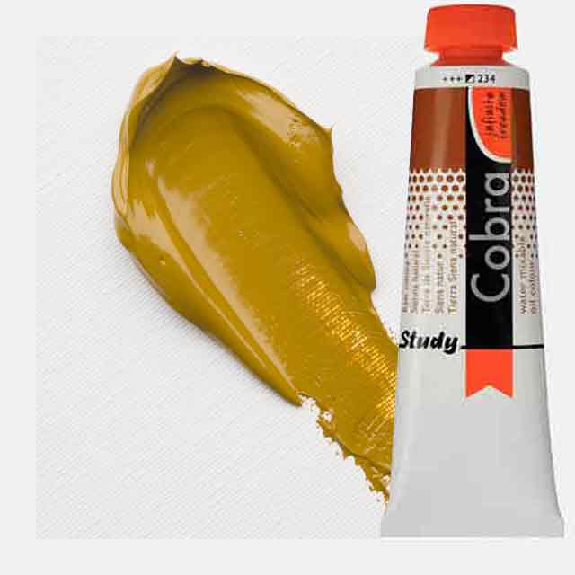 Royal Talens Cobra Study Water Mixable Oil Paint 40ml Raw Sienna 234