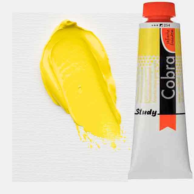 Royal Talens Cobra Study Water Mixable Oil Paint 200ml Permanent Lemon Yellow 254