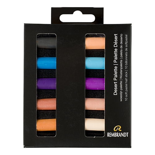 Rembrandt Soft Pastel 10 Half Stick Micro Set- Desert Palette