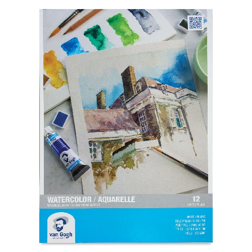 Royal Talens Van Gogh Water Color Paper Pad   11"x15" - White Cold Press (12 Sheets, 140lb)