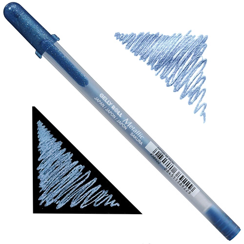 Sakura Gelly Roll Metallic Pen - Blue/Black