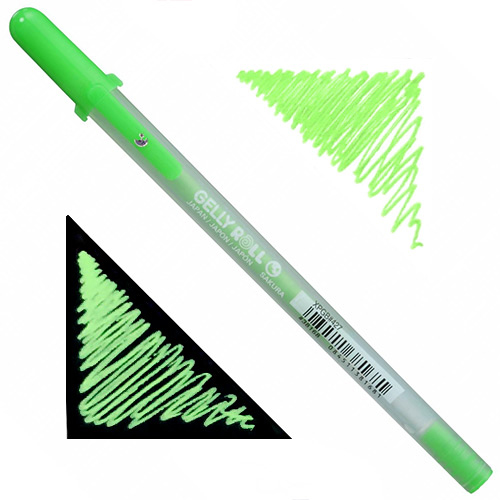 Sakura Gelly Roll Moonlight Pen - 06 Fine Line, Fluorescent Green