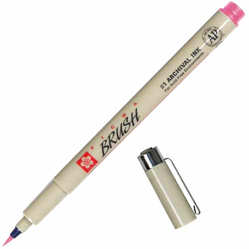 Sakura Pigma Micron Pen -Rose, Brush