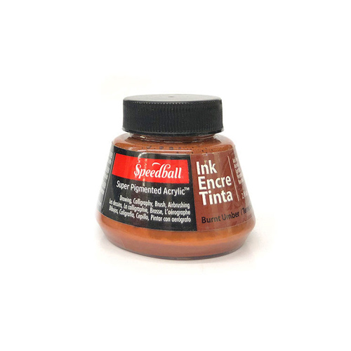 Speedball Super Pigmented Acrylic Ink - (2oz/59ml) Burnt Umber