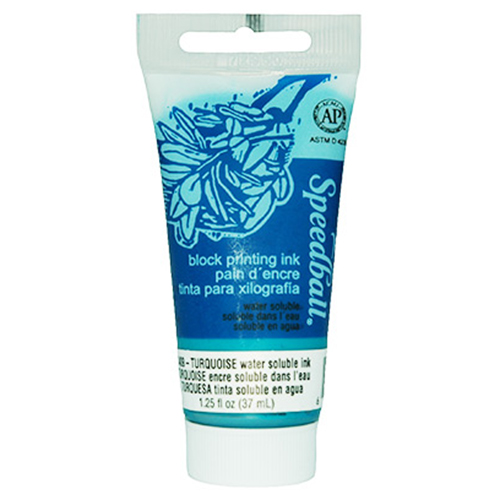 Speedball Block Printing Ink - (1.25oz/37ml) Turquoise