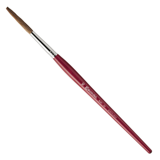 Escoda Bravo Brush for Lettering - Long Round Square Edge #10