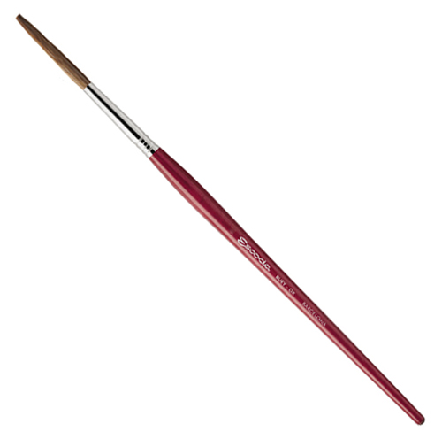 Escoda Bravo Brush for Lettering - Long Round Square Edge #4