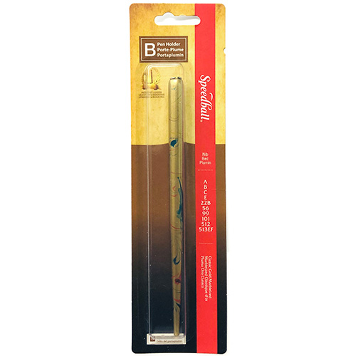 Speedball Pen Holder - B Classic Gold Marbleized