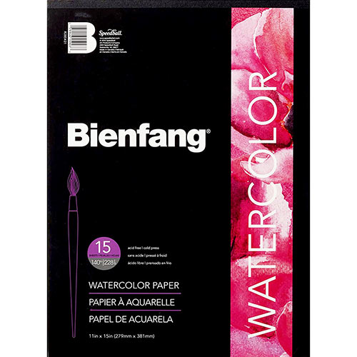 Speedball Bienfang Watercolor Paper Pad 11" x 15" - (15 Sheets, 140lb)