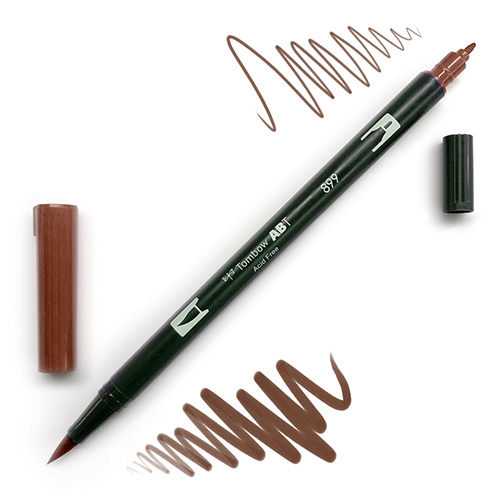 Tombow Dual Brush Pen -Redwood 899