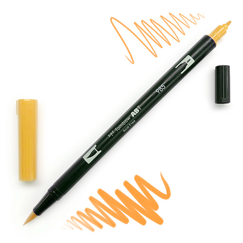 Tombow Dual Brush Pen -Chrome Yellow 985