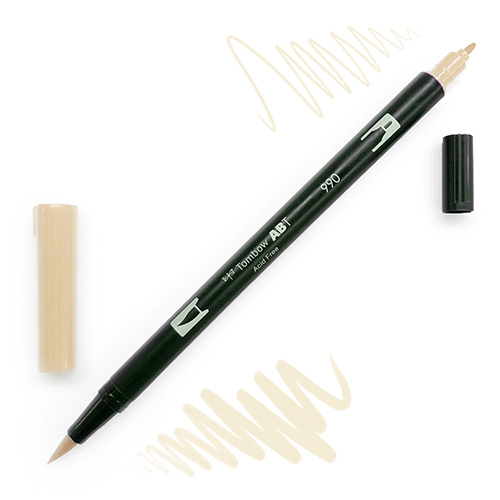 Tombow Dual Brush Pen -Light Sand 990