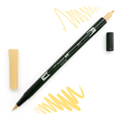 Tombow Dual Brush Pen -Light Ochre 991
