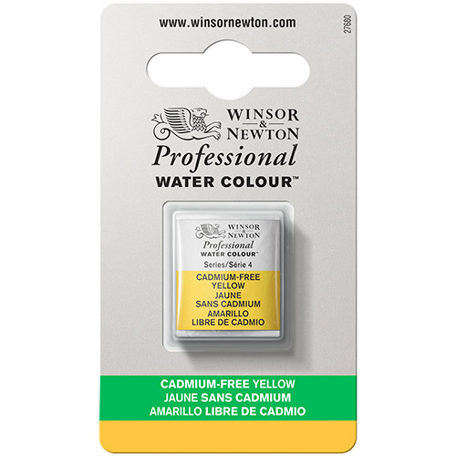 Winsor & Newton Professional Water Colour Half Pan - Cadmium-Free Yellow