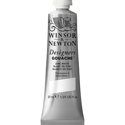 Winsor & Newton Designers Gouache  (1.25oz/37mL) Zinc White