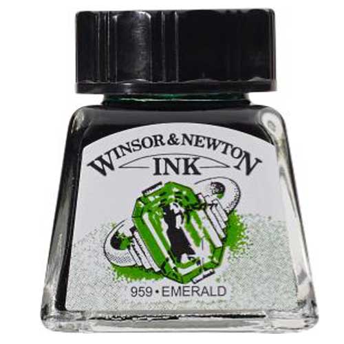 Winsor & Newton Dye-Based Drawing Ink - Emerald