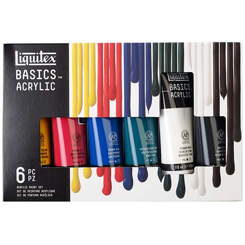 Liquitex Basics Acrylic 118ml Tube Starter Set - (6 Pack)