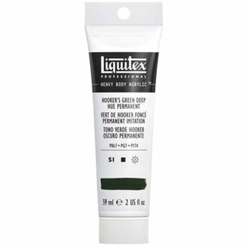 Liquitex Professional Heavy Body Acrylic Paint - (2oz/59ml) Hooker's Green Deep Hue