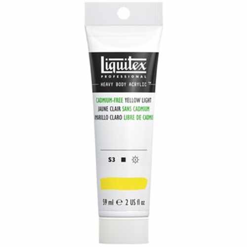 Liquitex Professional Heavy Body Acrylic Paint - (2oz/59ml) Cadmium-Free Yellow Light