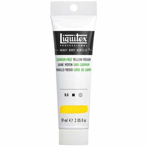 Liquitex Professional Heavy Body Acrylic Paint - (2oz/59ml) Cadmium-Free Yellow Medium