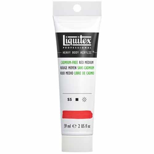 Liquitex Professional Heavy Body Acrylic Paint - (2oz/59ml) Cadmium-Free Red Medium