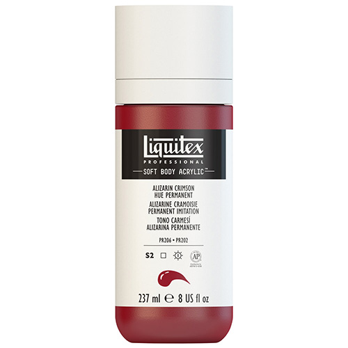 Liquitex Professional Soft Body Acrylic Paint - (8oz/237ml) Alizarin Crimson Hue