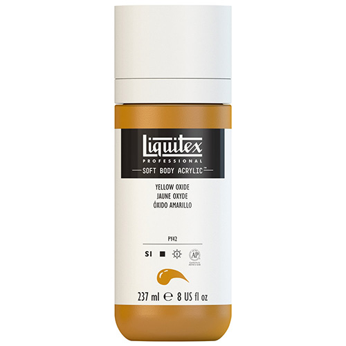 Liquitex Professional Soft Body Acrylic Paint - (8oz/237ml) Yellow Oxide