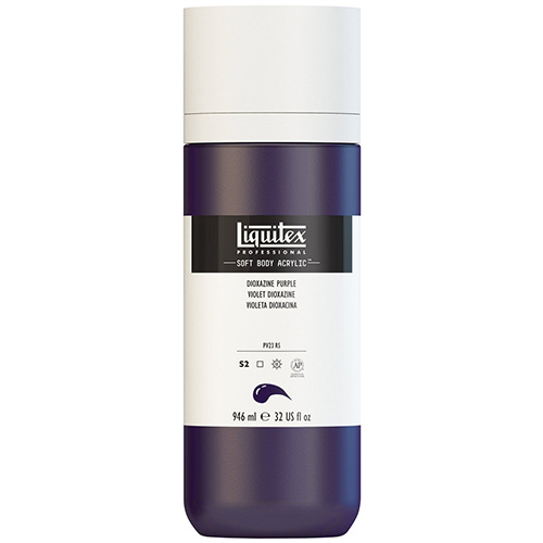 Liquitex Professional Soft Body Acrylic Paint - (32oz/946ml) Dioxazine Purple