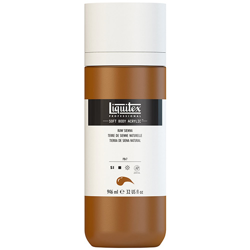 Liquitex Professional Soft Body Acrylic Paint - (32oz/946ml) Raw Sienna