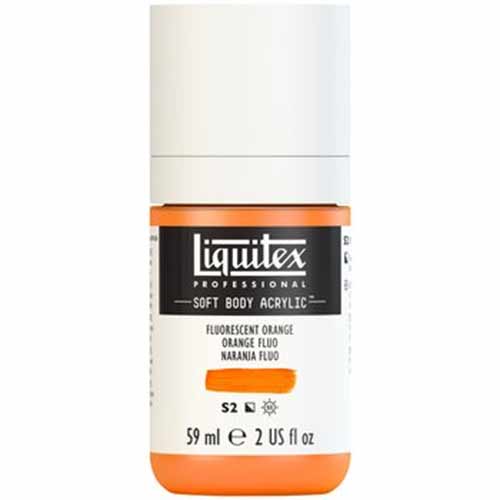 Liquitex Professional Soft Body Acrylic Paint - (2oz/59ml) Fluorescent Orange