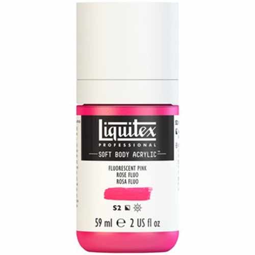 Liquitex Professional Soft Body Acrylic Paint - (2oz/59ml) Fluorescent Pink