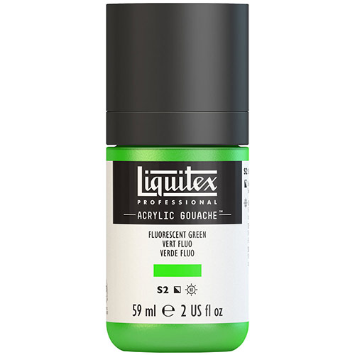 Liquitex Professional Acrylic Gouache Paint - (2oz/59ml) Fluorescent Green