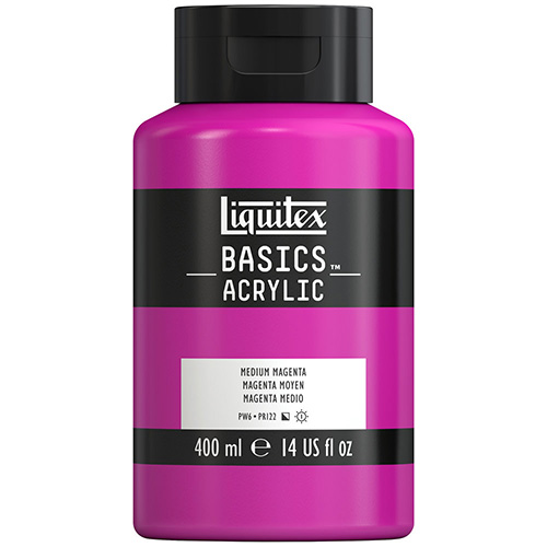 Liquitex Basics Acrylic Paint - (13.5oz/400ml) Medium Magenta