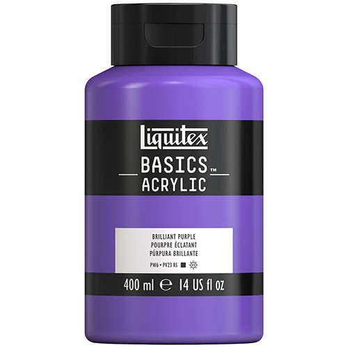 Liquitex Basics Acrylic Paint - (13.5oz/400ml) Brilliant Purple