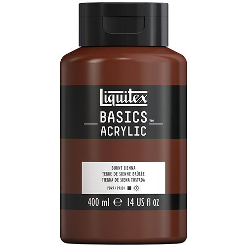 Liquitex Basics Acrylic Paint - (13.5oz/400ml) Burnt Sienna
