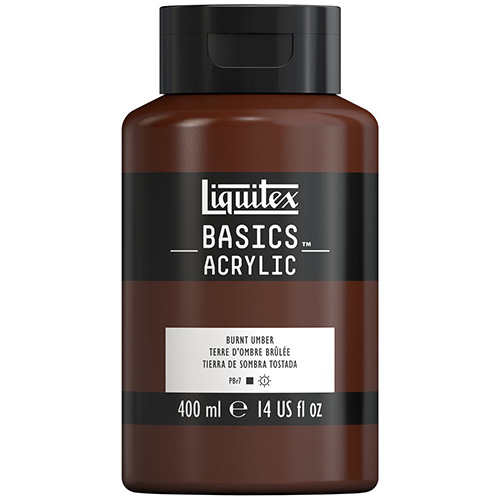 Liquitex Basics Acrylic Paint - (13.5oz/400ml) Burnt Umber