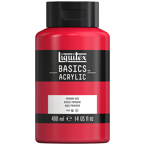 Liquitex Basics Acrylic Paint - (13.5oz/400ml) Primary Red
