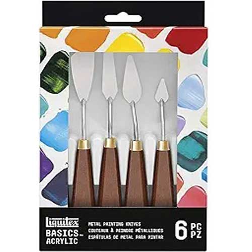 Liquitex Basics Metal Painting Knife Set- 6ct