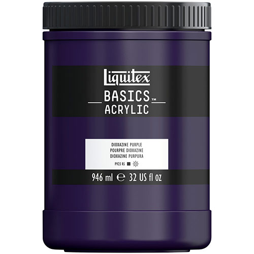 Liquitex Basics Acrylic Paint - (32oz/946ml) Dioxazine Purple