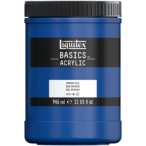 Liquitex Basics Acrylic Paint - (32oz/946ml) Primary Blue