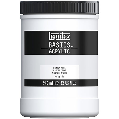 Liquitex Basics Acrylic Paint - (32oz/946ml) Titanium White