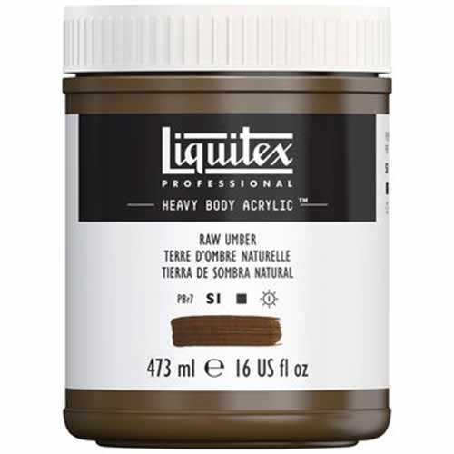 Liquitex Professional Heavy Body Acrylic Paint - (16oz/473ml) Raw Umber