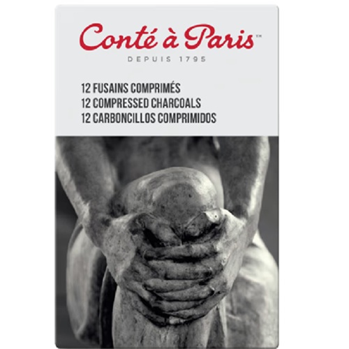 Conté á Paris Compressed Charcoal Sticks 4B Dozen