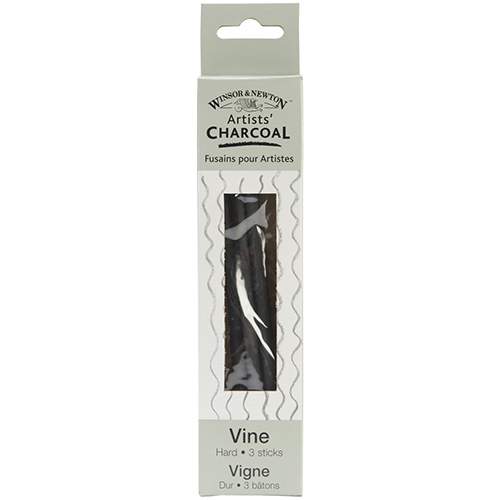 Winsor & Newton Artists' Vine Charcoal Sticks - (3 Pack) Hard